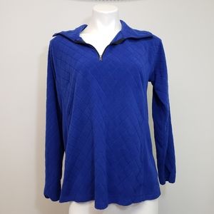 Columbia blue 3/4 zip up pull over Sweater XL